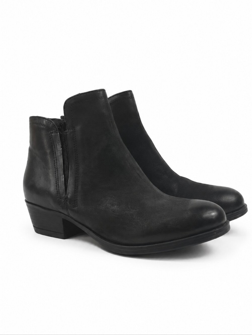 Miz Mooz Bangkok Black Leather Women's Ankle Boot Size EU 41 - US 10